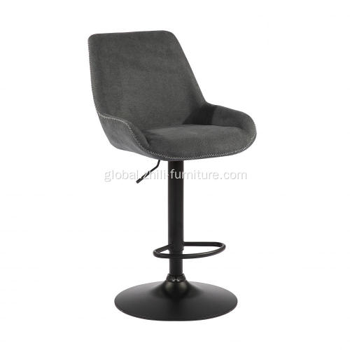 Bar Stool Simple Acrylic Swivel Bar Stool With Backrest Manufactory